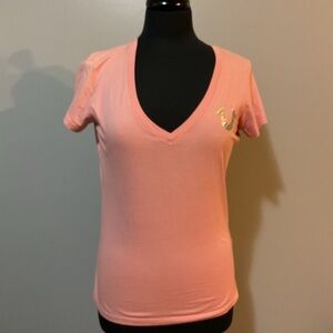 True Religion Orange Fitted Short Sleeve Tee